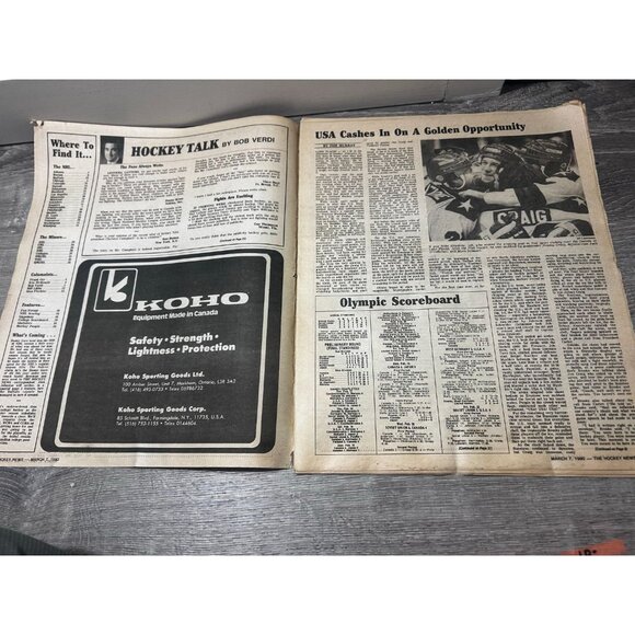 The Hockey News USA Wins Goals Paperback March 7, 1980 - Picture 2 of 6